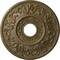 Ekena Millwork Valletta Ceiling Medallion (Canopies up to 3 1/2"), 18"OD x 3 1/2"ID x 1"P, Mississippi Mud Crackle CM18VLMMC - alternate 1